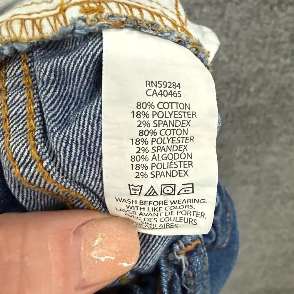 The Childrens Place Infant Girls Bootcut Jeans Size 2T Adjustable Waist Stretch